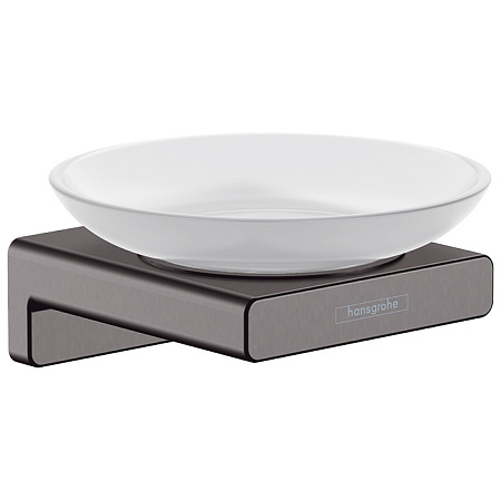 Мыльница Hansgrohe AddStoris 41746340 шлифованный черный хром