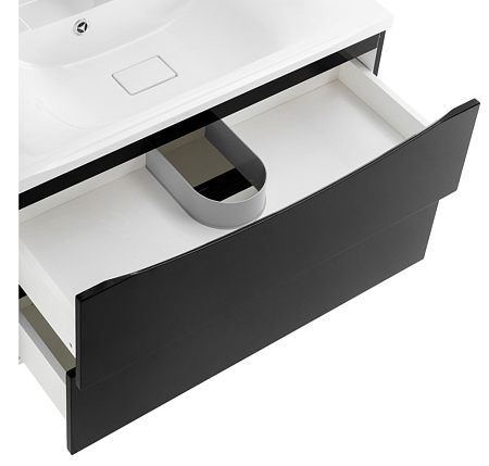 Тумба под раковину BelBagno Marino MARINO-800-2C-SO-NL-P 80 nero lucido