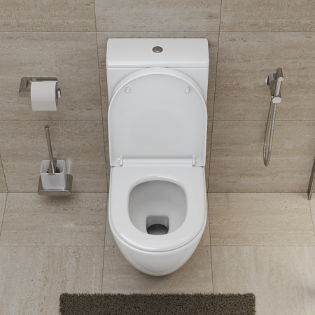 Унитаз-компакт BelBagno Sfera-r BB2141CP-TOR безободковый и смывом Торнадо