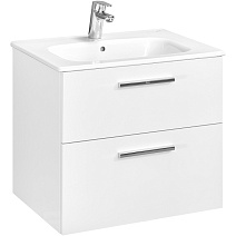 Тумба с раковиной Roca Victoria A857468806 60 см, 2 ящика, белый глянец Тумба с раковиной Roca Victoria A857468806 60 см, 2 ящика, белый глянец
