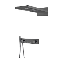 Душевой комплект Boheme Zodiac 132-SGM для душа, оружейная сталь глянцевая