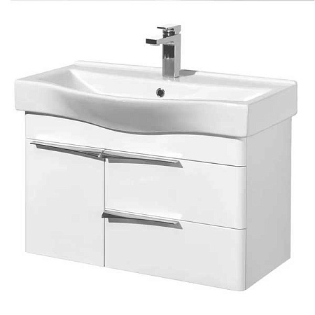 Тумба с раковиной Aquaton Беверли 1A235501BV010 80 белый глянец