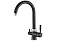 Смеситель Zorg Steel Hammer SH 713 BLACK CR для кухонной мойки/для фильтра, черный металл/хром