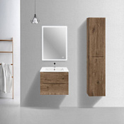 Мебель для ванной Vincea Mia Slim VMC-2MC600S1VO 60 подвесная, 2 выкатных ящика, V.Oak