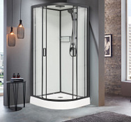 Душевая кабина Frank F408 М Black 80x80x220 черный Душевая кабина Frank F408 М Black 80x80x220 черный