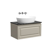 Тумба c раковиной и столешницей Sancos Very 80 VR80CE+TT80A1 Beige Soft/Black Sky