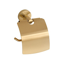 Держатель туалетной бумаги Bemeta Sablo 160112010 с крышкой, золото матовое Держатель туалетной бумаги Bemeta Sablo 160112010 с крышкой, золото матовое
