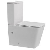 Унитаз-компакт ABBER Rechteck AC1210 безободковый, белый