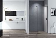 Душевая дверь Cezares Urban URBAN-B-12-150-C-NERO прозрачное стекло