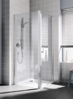 Душевой уголок Kermi Cada XS CK1WR10020VPK+CKTWD10020VPK 100x100 R прозрачное стекло