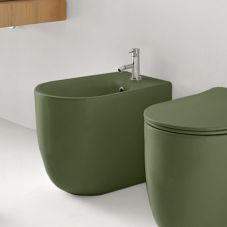 Биде напольное Kerasan Nolita 532011*1 Verde Muschio