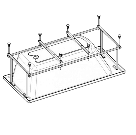 Монтажный комплект Roca BeCool ZRU9302786 180х80 см