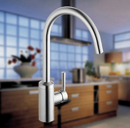 Смеситель Kludi Steel 38850F660 для кухонной мойки