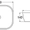 Раковина накладная BelBagno BB1302-H301 50x40x14 черный матовый - фото 4
