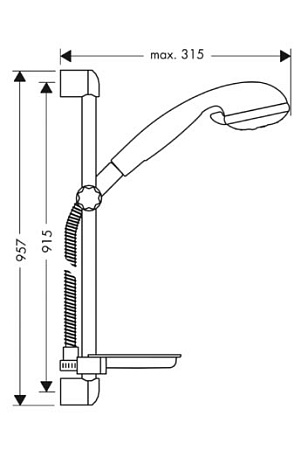 Душевой гарнитур Hansgrohe Croma 27773000