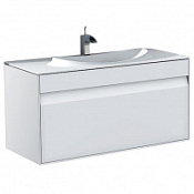 Тумба с раковиной Roca Laks ZRU9302797 100 см, белая Тумба с раковиной Roca Laks ZRU9302797 100 см, белая