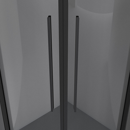 Душевой уголок Niagara Nova NG-2825-34BLACK 80x80x195 стекло тонированное/профиль черный матовый