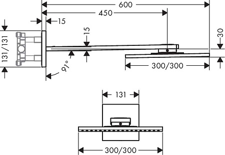 Верхний душ Axor ShowerSolutions 35318000 хром