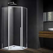 Душевой уголок Vincea Penta VSP-3P900CL 90x90x195 прозрачное/хром