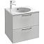 Тумба с раковиной Jacob Delafon Odeon Rive Gauche EB2520-R9-N18 60 белый, ручки черный