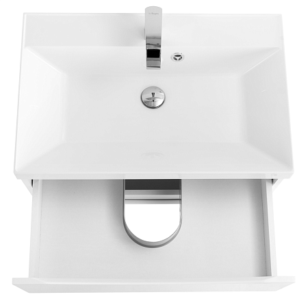 Тумба с раковиной BelBagno Marino MARINO-600-2C-SO-BO-P 60 bianco opaco
