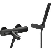 Смеситель Nobili Live LV00110BM для ванны с душем, черный матовый