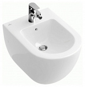 Биде подвесное Villeroy & Boch Subway 2.0 Plus 540000R1 белый альпин CeramicPlus Биде подвесное Villeroy & Boch Subway 2.0 Plus 540000R1 белый альпин CeramicPlus