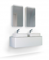 Мебель для ванной Raval Pure Pur.01.120/P/W 120 подвесная, белая