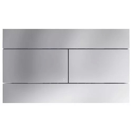 Кнопка смыва Jacob Delafon E4316-CP двойная с панелью, хром/велюр