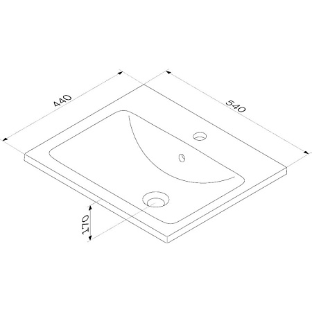 Раковина Am.Pm X-Joy M85AWCC0552WG64 55