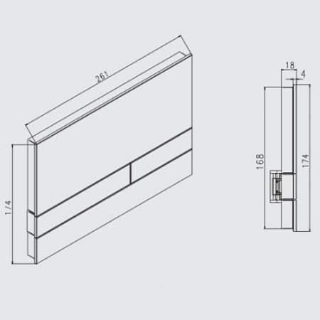 Кнопка смыва Jomo Exclusive 2.1 167-37001023-00 желтый