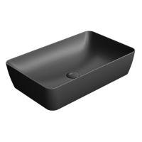 Раковина GSI Sand 903626 60х38 накладная, ardesia matte