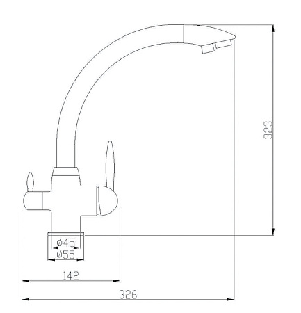 Смеситель Zorg Steel Hammer SH 699 SATIN для кухонной мойки, сатин