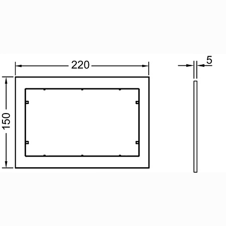 Дистанционная рамка TECE TECEnow 9240415 черный