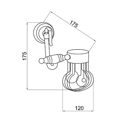 Держатель освежителя воздуха Boheme Medici 10620 бронза