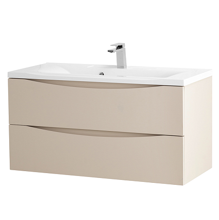 Тумба с раковиной BelBagno Marino MARINO-1000-2C-SO-CO-P 100 crema opaco