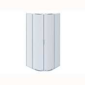 Душевой уголок Aquatek AQ ARI RO 10020CH 100х100 четверть круга, прозрачное стекло, хром