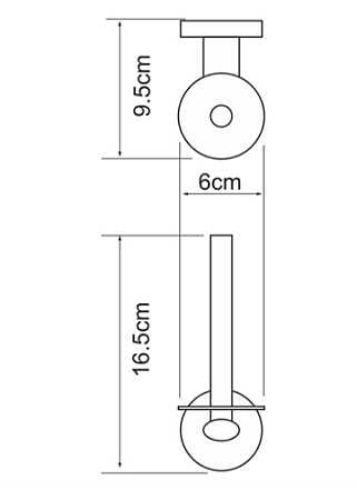 Держатель туалетной бумаги  WasserKRAFT Rhein K-6297 хром