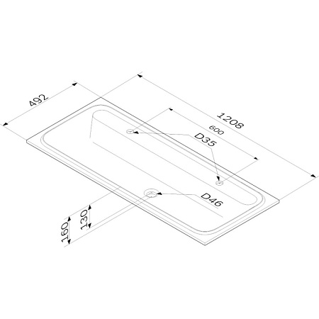 Раковина Am.Pm Func M8FWPC1200WM 120