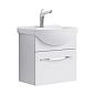 Тумба под раковину Aqwella Аллегро  Agr.01.05/1 50 подвесная, 1 ящик, белая