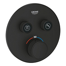 Термостат Grohe Grohtherm SmartControl 29507KF0 для ванны с душем, фантомный черный