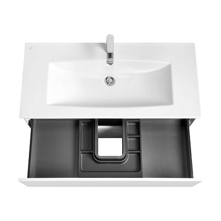 Тумба с раковиной Aquaton Сохо 1A258201AJ010 100 белый