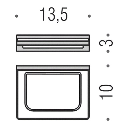 Мыльница подвесная Colombo Design Look B1601.CR-VAN хром