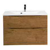 Тумба с раковиной BelBagno Marino MARINO-H60-800-2C-SO-RN-P + BB800/450-LV-MR-P 80 rovere nature