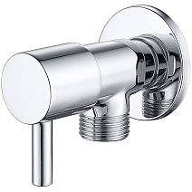 Запорный вентиль Aquatek AQ2450CR угловой, хром Запорный вентиль Aquatek AQ2450CR угловой, хром