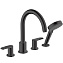 Смеситель Hansgrohe Vernis Blend 71456670 на борт ванны, черный матовый - фото 1