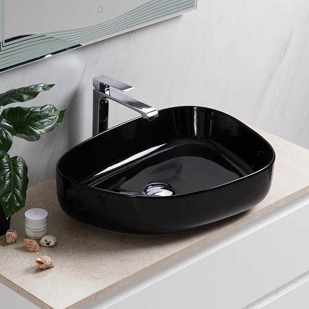 Раковина накладная BelBagno BB1435-NERO 41.5x54.5x14 черный