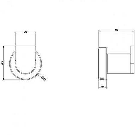 Крючок Gessi Emporio 38921.031 хром