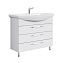 Тумба с раковиной Aqwella Аллегро Agr.01.10/3 105 напольная, 3 ящика, белая