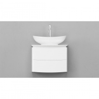 Тумба с раковиной Velvex Luna 60 белая